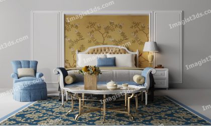 #020035 - Beds 3D Model