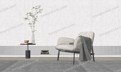 #031076 - Armchair 3D Model