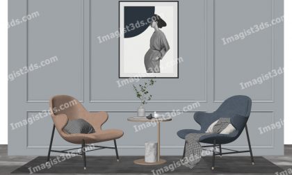 #031077 - Armchair 3D Model