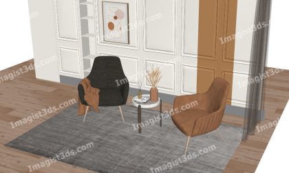 #031081 - Armchair 3D Model