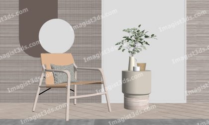 #031087 - Armchair 3D Model