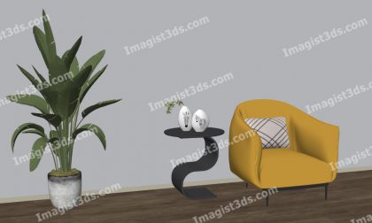 #031088 - Armchair 3D Model