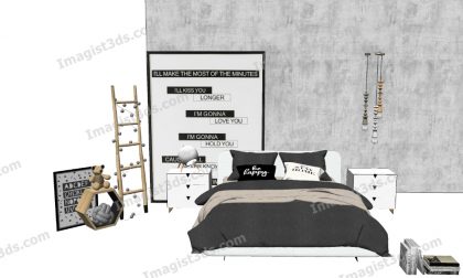 #020027 - Beds 3D Model