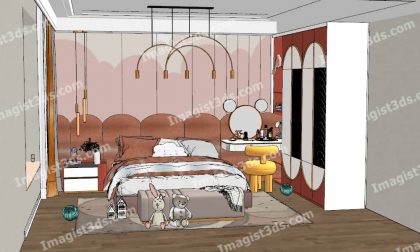 #010023 - Children's Bedroom 3D Models