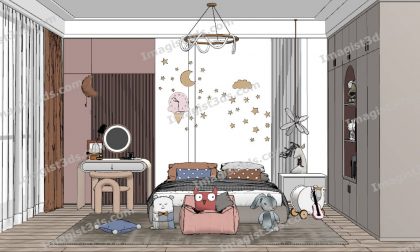 #010028 - Children's Bedroom 3D Models