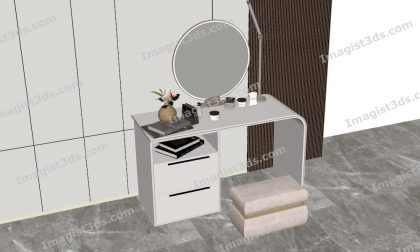 #059010 - Dressing Table 3D Model