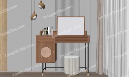 #059002 - Dressing Table 3D Model