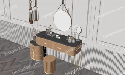 #059005 - Dressing Table 3D Model