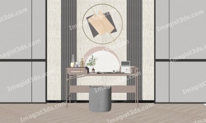 #059006 - Dressing Table 3D Model