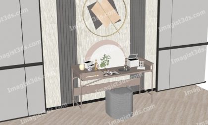 #059006 - Dressing Table 3D Model