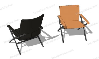 #031060 - Folding Chair 3D Model