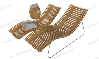 #031061 - Outdoor Lounge Chair 3D Model