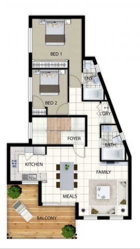 Imagist3ds Portfolio 2D Floor Plan