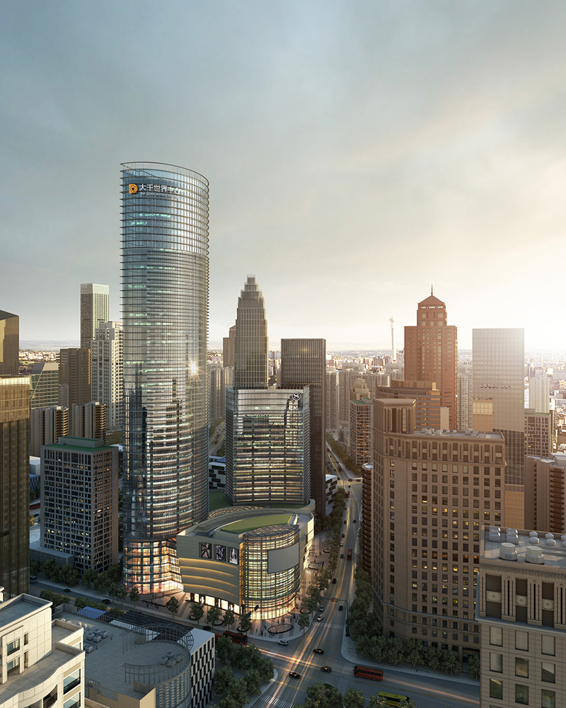 Imagist3ds Portfolio Exterior Rendering Skyscraper CBD