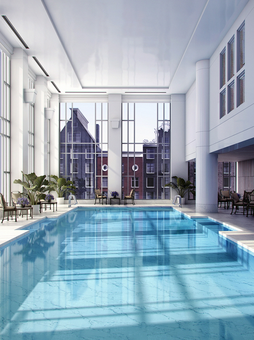 Imagist3ds Portfolio Interior Rendering Hotel Swimming Pool