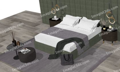Imagist3ds Bed 3D Model
