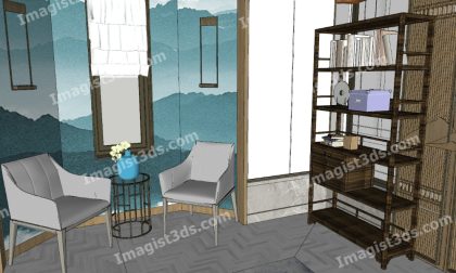 #031411 - Armchair 3D Model