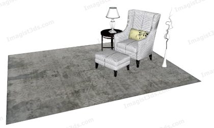 #031412 - Armchair 3D Model