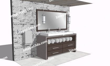 #080034 - 3D Bathroom Scene