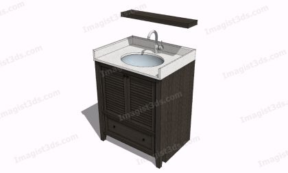 #080035 - 3D Bathroom Scene