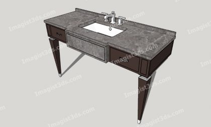 #080041 - 3D Bathroom Scene