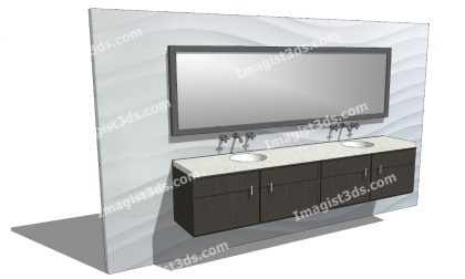 #080051 - 3D Bathroom Scene