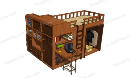 #020118 - Beds 3D Model