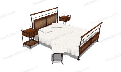 #020120 - Beds 3D Model