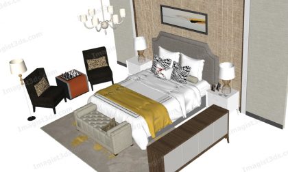 #020140 - Beds 3D Model