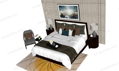 #020141 - Beds 3D Model