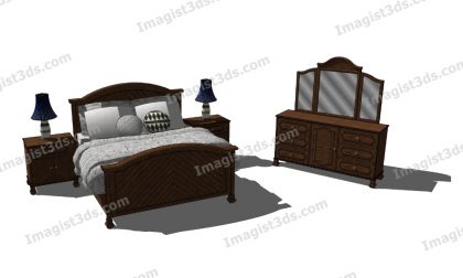 #020144 - Beds 3D Model