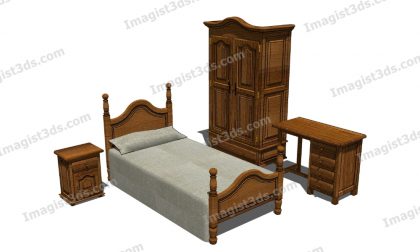 #020145 - Beds 3D Model