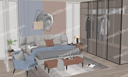 #020090 - Beds 3D Model