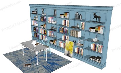 #057004 - 3D Bookshelf