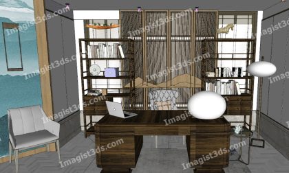 #057011 - 3D Bookshelf