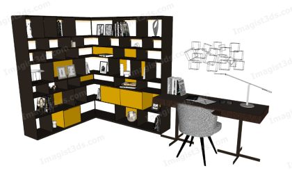 #057021 - 3D Bookshelf