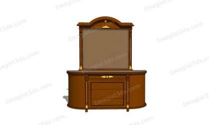 #059015 - Dressing Table 3D Model