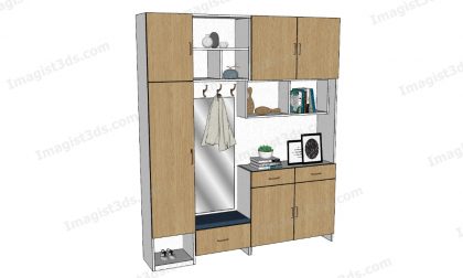 #054116 - Hallway Cabinet 3D Models