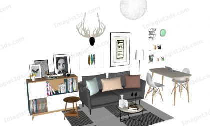 #030390 - Sofa 3D Model